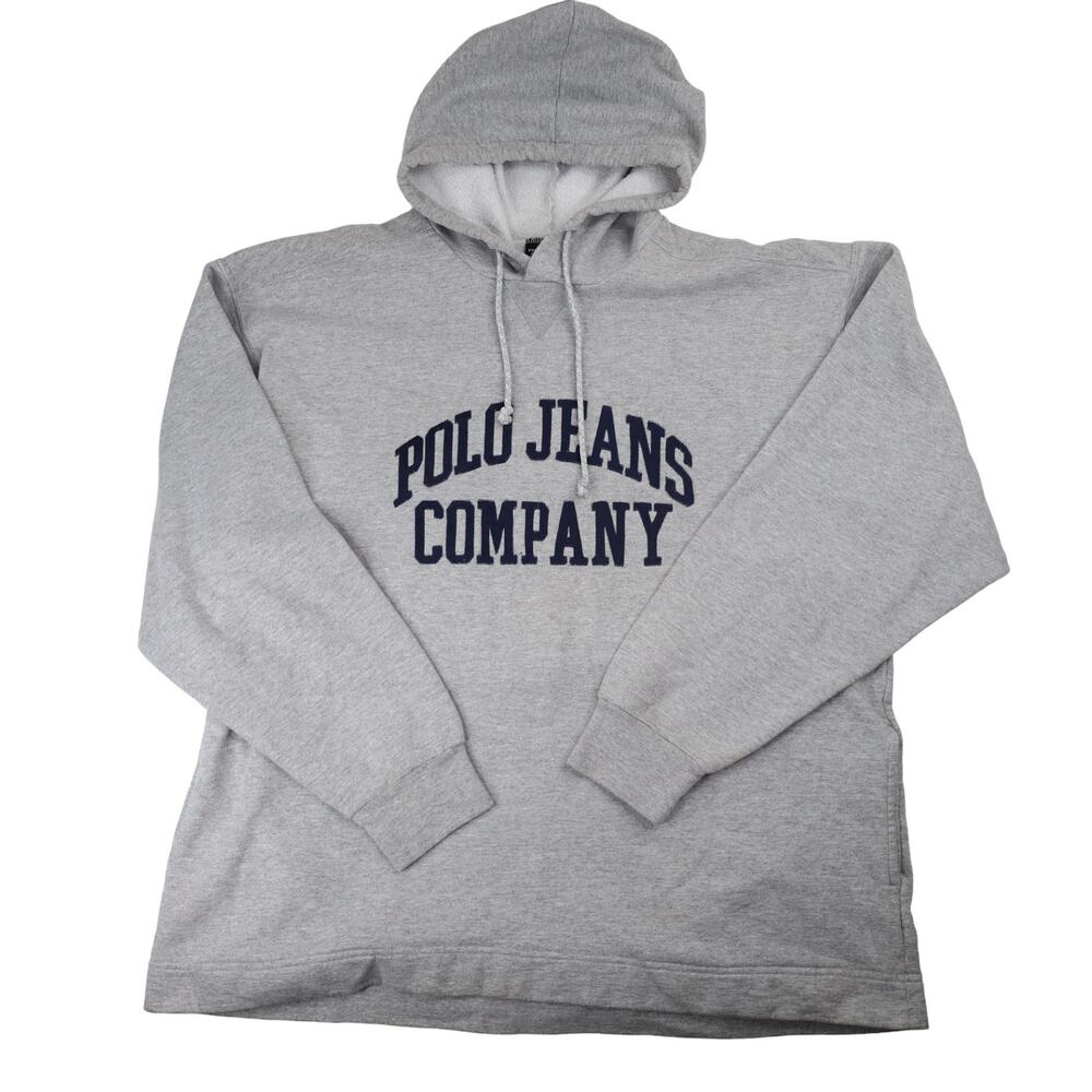 Vintage Polo Jeans Co Ralph Lauren All Sewn Spellout Hoodie